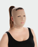 Immagine prodotto Juzo maschera compressiva per il viso con fronte aperta Donna indossa maschera compressiva per il viso Juzo con fronte aperta