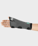 Right arm with Palmar Xtec Rhizo wrist orthosis – view of palm